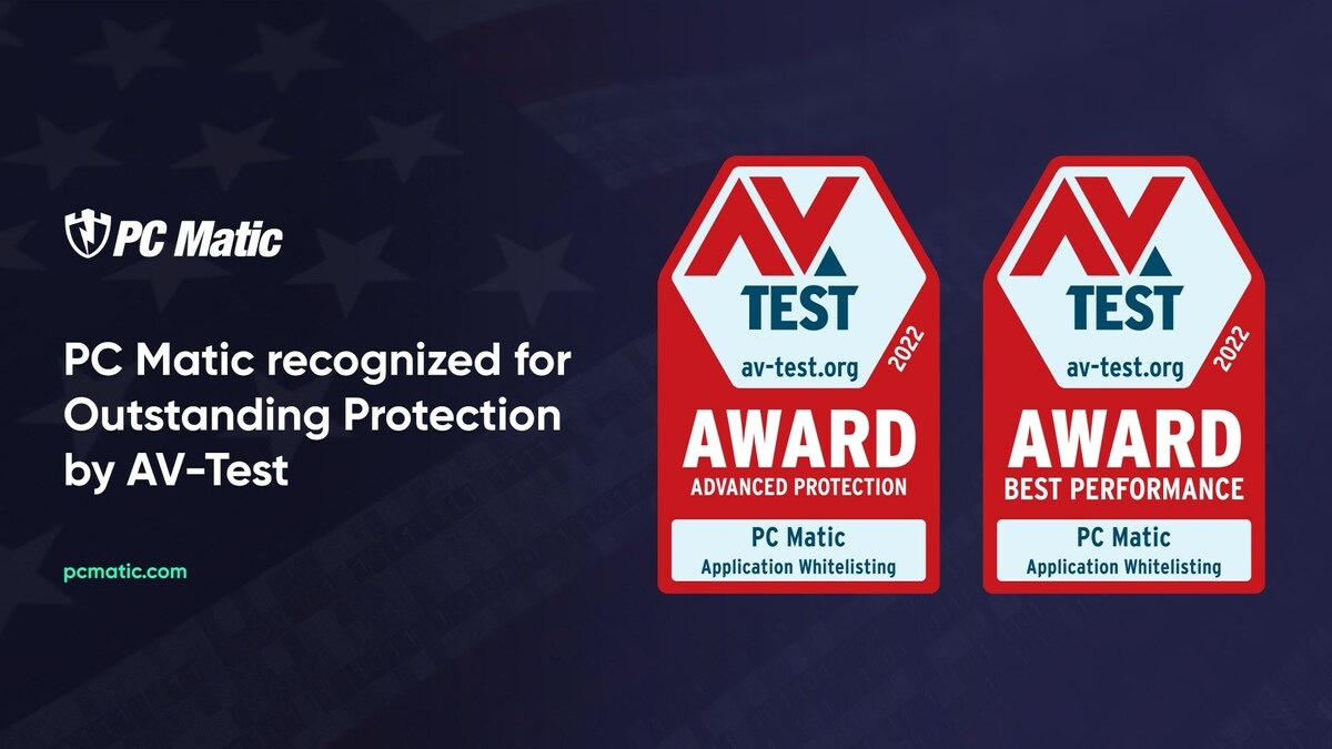 PC Matic Awarded 2022 "Best Performance" and "Best Advanced Protection" Awards by AV-Test Institute - Vimarsana News