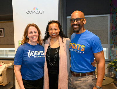 Sara L. Woods, Esq., co-president, Heights Philadelphia; Dalila Wilson-Scott, EVP and Chief Diversity Officer, Comcast Corporation and President, Comcast NBCUniversal Foundation; and Sean E. Vereen, Ed.D., co-president, Heights Philadelphia