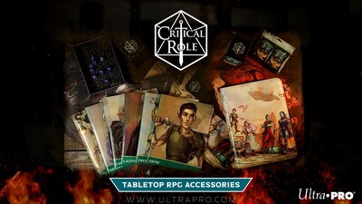 Calling all adventurers! The Critical Role collection is here. That’s right: for the very first time, your favorite tabletop RPG adventuring parties are getting a collection of their very own, featuring characters from every Critical Role campaign. Vox Machina, The Mighty Nein, and Bells Hells will all see their own gaming accessories, perfect for tabletop RPGs of all kinds! Plus, each Bells Hells character is featured on their own character folio, the ultimate tool in tabletop game organization, so you can choose your favorite, or collect the whole party. Start your own adventure with Critical Role Accessories!