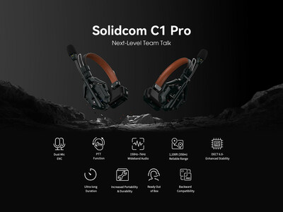Hollyland lança o Solidcom C1 Pro, o primeiro sistema de headset de intercomunicação sem fio com dois microfones e cancelamento de ruido ambiental do mundo.