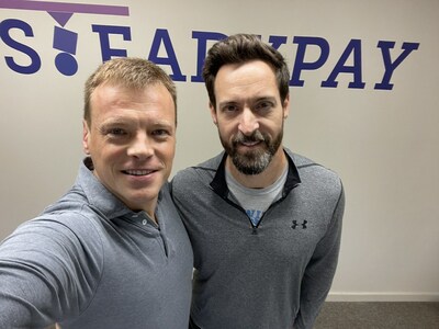 The founders of the SteadyPay startup, John Downey from Great Britain and Ivan Istomin, from Ukraine. (PRNewsfoto/N1)