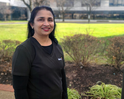 After serving more than a year as part of Mercy's international nurse program, Mini Varghese makes St. Louis her permanent home and accepts a full-time core nursing position at Mercy.