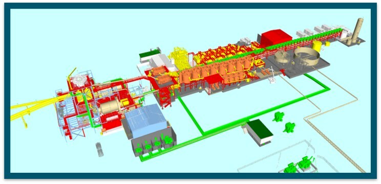 Figure 1 - Process Plant 3D Design (CNW Group/G Mining Ventures Corp) Figure 1 - Process Plant 3D Design (CNW Group/G Mining Ventures Corp)
