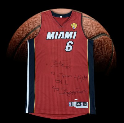 LeBron James Game Worn 2014 NBA Finals Jersey at Infinite Auctions
