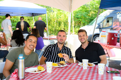 SupplyHouse team members share a meal at the company's Summer picnic