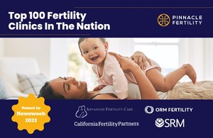 PINNACLE FERTILITY CLINICS RANK IN THE TOP 100 FERTILITY PROGRAMS IN THE NATION