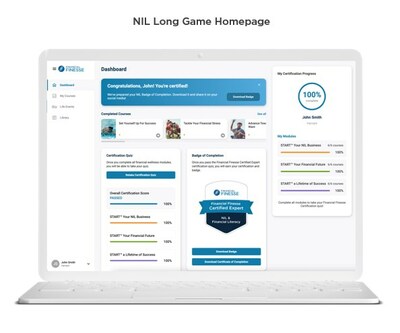 NIL Long Game is a comprehensive online financial literacy certification program available at no cost to colleges, universities, and student athletes across the United States.