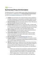 Neuromod Press Kit Summary