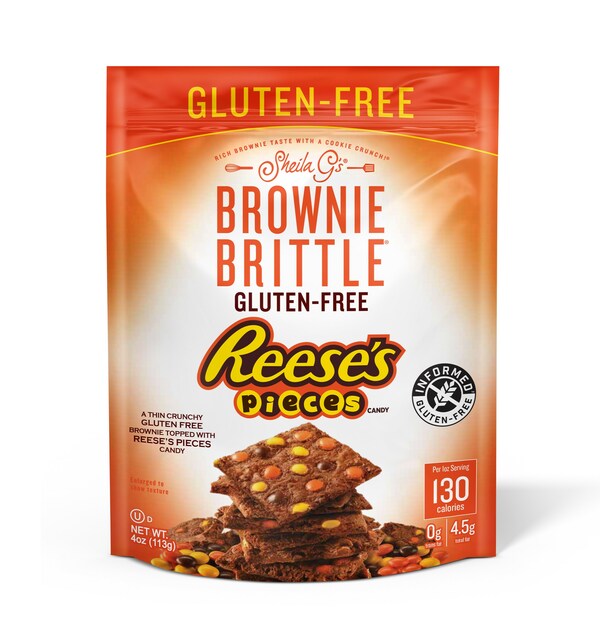 Sheila G's Brownie Brittle® Adds Gluten Free Reese's Pieces Brownie