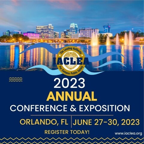 IACLEA presents the 2023 Annual Conference and Exposition, taking place in Orlando, FL at The Caribe Royale Orlando Resort on June 27-30, 2023.  Join us for a four-day experience where campus public safety and law enforcement network and learn NEW strategies and technologies to increase a safer environment for all.