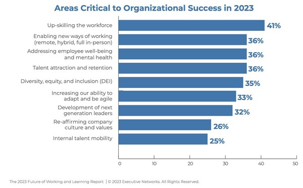 Areas Critical to Organizational Success in 2023