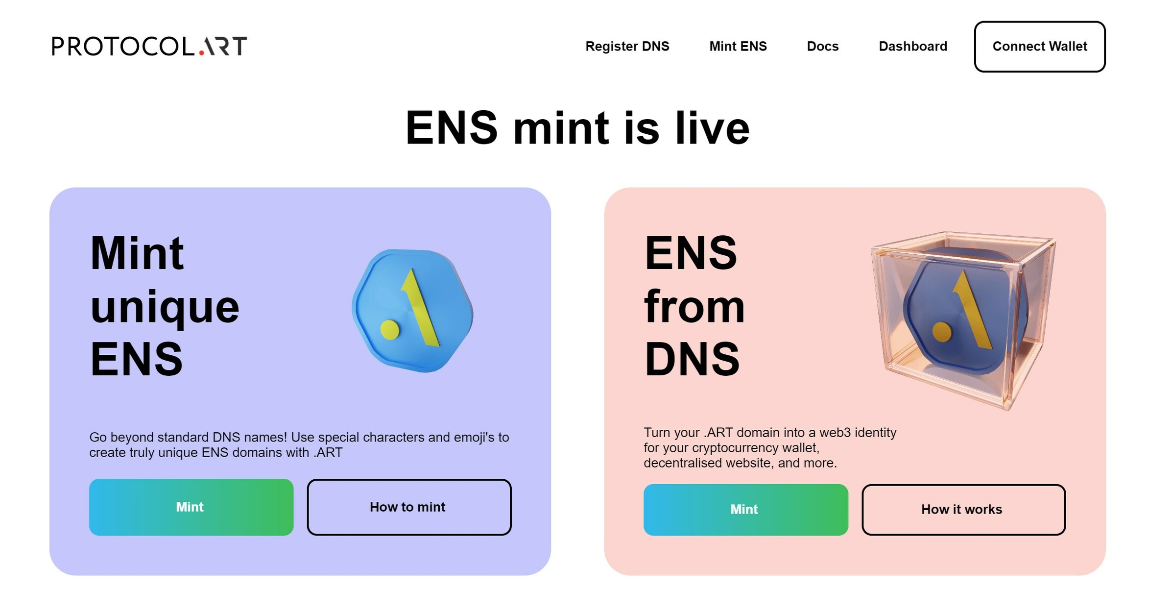ART Launches Matching ENS and DNS Domains for the Web3 World
