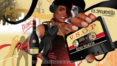 DJ Spinderella in the Rémy Martin Mixtape Street Art Museum