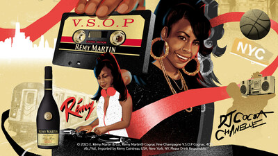 DJ Cocoa Chanelle in the Rémy Martin Mixtape Street Art Museum