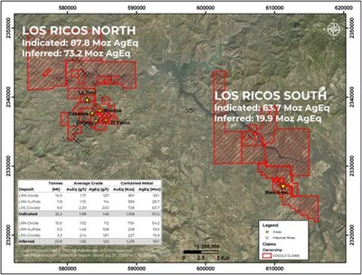 Figure 3: Los Ricos District Overview (CNW Group/GoGold Resources Inc.)