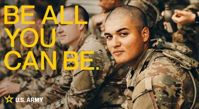 El uso de fotografía emotiva y una fuente tipográfica audaz, destaca las infinitas posibilidades en el Army y motiva a los jóvenes estadounidenses a descubrir su potencial.