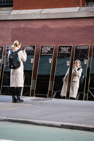 SoHo Mirror Installation Reflects Self-Love on International Women's Day