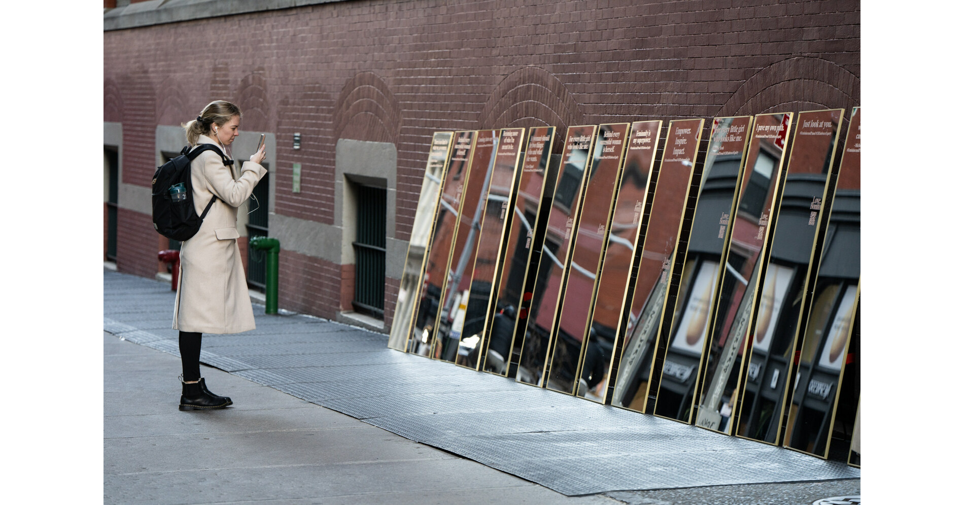 SoHo Mirror Installation Reflects Self-Love on International Women's Day