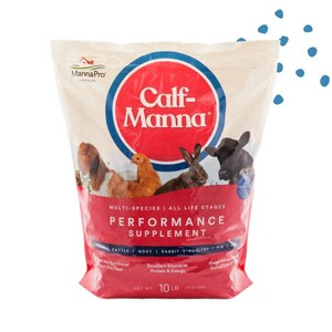 Manna Pro® Calf-Manna® Multi-Species Nutritional Performance Supplement - One Bag, One Formula, Provides Optimal Backyard Nutrition for the Whole Farm