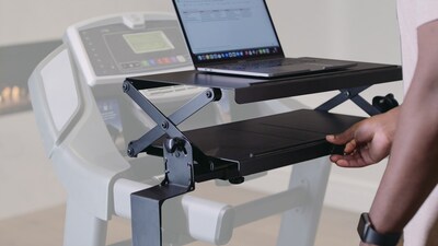 WALK-i-TASK, a height adjustable treadmill desk attachment (compatible with NordicTrack, iFit, Sole, ProForm & more). Get $50 Off with code "DESK50".