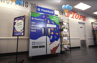 Flashfood Zone inside a participating Tops Friendly Market store