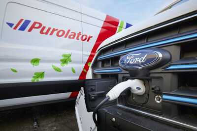 Purolator’s investment in environmental sustainability, including the electrification of 60 per cent of its fleet, is expected to reduce its greenhouse gas (GHG) emissions in 2030 by 80,000 tonnes of carbon dioxide equivalent (CO2e). (CNW Group/Purolator Inc.)