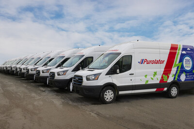 Purolator announces it expects to invest approximately $1 billion to electrify its Canadian network over the next seven years. This includes a plan to purchase more than 3,500 fully electric last-mile delivery vehicles. (CNW Group/Purolator Inc.)