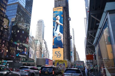 Team VICTOR Tai Tzu Ying features on Times Square Billboard.