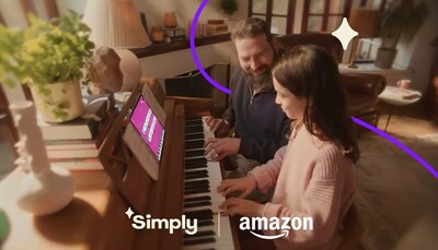 Simply, one of the most popular platforms for beginner learners collaborates with Amazon to bring piano, guitar, and singing lessons to every household
