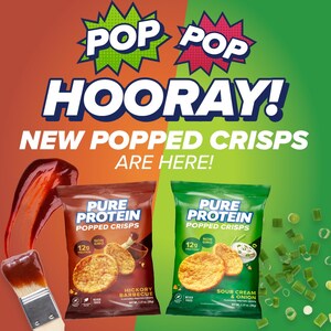Hold the Chips: Pure Protein™ Launches Savory Popped Crisps, a Better-for-You Savory Snacking Alternative