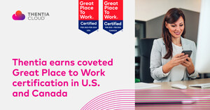 VC-backed SaaS company, Thentia, earns coveted Great Place to Work certification in U.S. and Canada