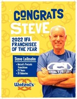 Steve Leibsohn of Wetzel's Pretzels Awarded 2022 Franchisee of the Year by International Franchise Association