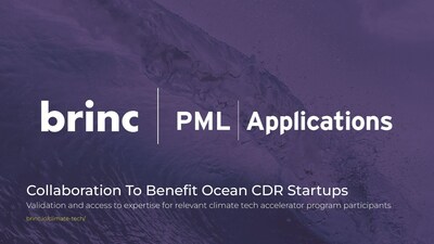 Brinc x PML Applications Collaboration to Benefit Ocean CDR Startups
