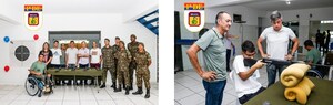 Companhia Brasileira de Cartuchos doa carabinas para projeto de reintegração social "João do Pulo", da 1ª Divisão do Exército