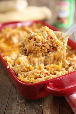 Filled with rice and spice, this Cheesy Chicken and Rice Bake by Southern Bite uses one of Tony Chachere’s rice dinner mixes for an easy way to make your dinner come alive with flavor that your family is sure to love.