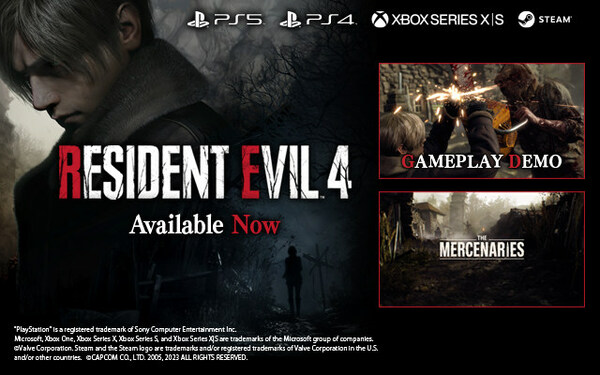 Resident Evil 4 releases today, March 24th