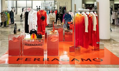 Ferragamo store install at Neiman Marcus (courtesy of Ferragamo)