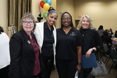 PHOTO CREDIT: Photo by Deborah Simmons. Pictured, left to right: Linda Sullivan, executive director of the Frank Lanterman Regional Center; Areva Martin, founder and CEO of Special Needs Network (SNN); Victoria Waters, assistant director of C.O.R.E., and Nancy Bargmann, director of the California Department of Developmental Services (DDS).