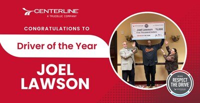 Joel Lawson is Centerline Drivers’ 2022 Driver of the Year. The award comes with a trophy, Respect the Drive gear and a $5000 bonus as well as recognition from both Centerline and Standard Logistics.