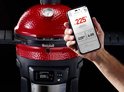 The digital controls and convenient app-enabled features of the Konnected Joe help grillers experience the benefits of kamado cooking with greater ease of use in lighting the charcoal and maintaining desired grill temperature.