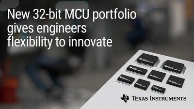 New 32-bit MCU portfolio gives engineers flexibility to innovate.