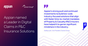 Appian Named a Leader in Everest Group's Digital Claims in Property and Casualty Insurance PEAK Matrix® Assessment 2023