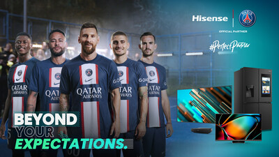 Hisense celebra su tercer año de alianza con el Paris Saint-Germain (PRNewsfoto/Hisense)