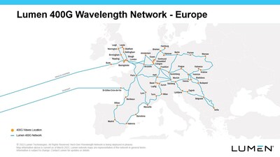 Lumen's 400G Wavelength Network