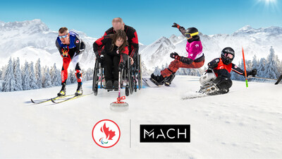 Le Comité paralympique canadien ayant officiellement accueilli aujourd'hui le Groupe MACH (MACH) au nombre de ses partenaires. PHOTO : Comité paralympique canadien (Groupe CNW/Canadian Paralympic Committee (Sponsorships))