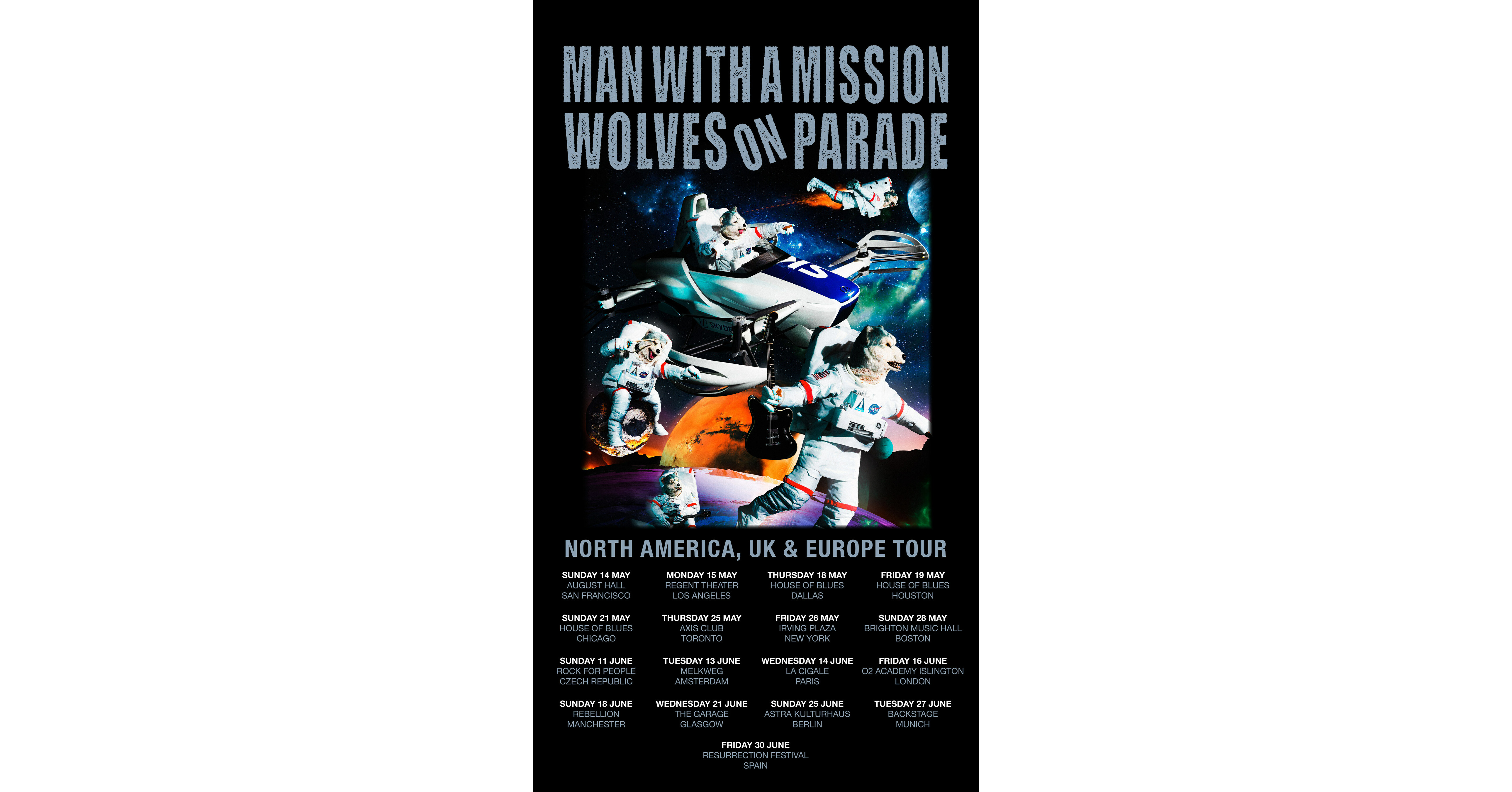 Japanese Rockers MAN WITH A MISSION Announce North American Tour Dates