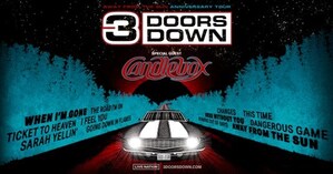 3 DOORS DOWN ANNOUNCES AWAY FROM THE SUN ANNIVERSARY TOUR WITH SPECIAL GUEST CANDLEBOX