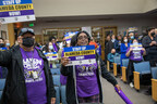 More than 100 Alameda County workers marched on the Board of Supervisors to demand a solution to the understaffing crisis