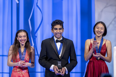 Pictured above, top three winners of the Regeneron Science Talent Search 2023. The Top 3 Award Winners of the 2023 Regeneron Science Talent Search: Neel Moudgal (center), Emily Ocasio (left) and Ellen Xu (right)