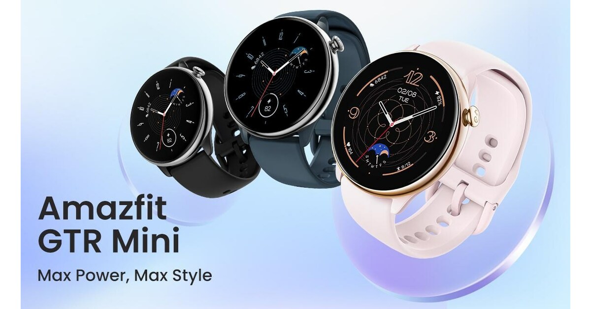 NEW AMAZFIT GTR MINI IS UNVEILED, PACKING MAX POWER & STYLE INTO A SLIM &  LIGHT ROUND SMARTWATCH